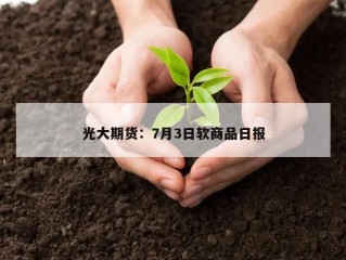 光大期货：7月3日软商品日报